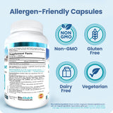 Bio Absorb Serrapeptase: fórmula vegetariana libre de OGM.