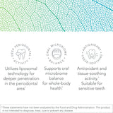 Bio-Botanical Research Dentalcidin LS - etiqueta cercana, ingredientes botánicos visibles.