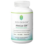 Bio-Design Aloe Lax 225 cápsulas para apoyar la regularidad digestiva de forma suave