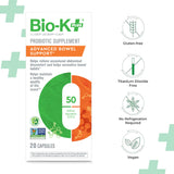Frasco Bio-K Plus no requiere refrigeración para uso diario.