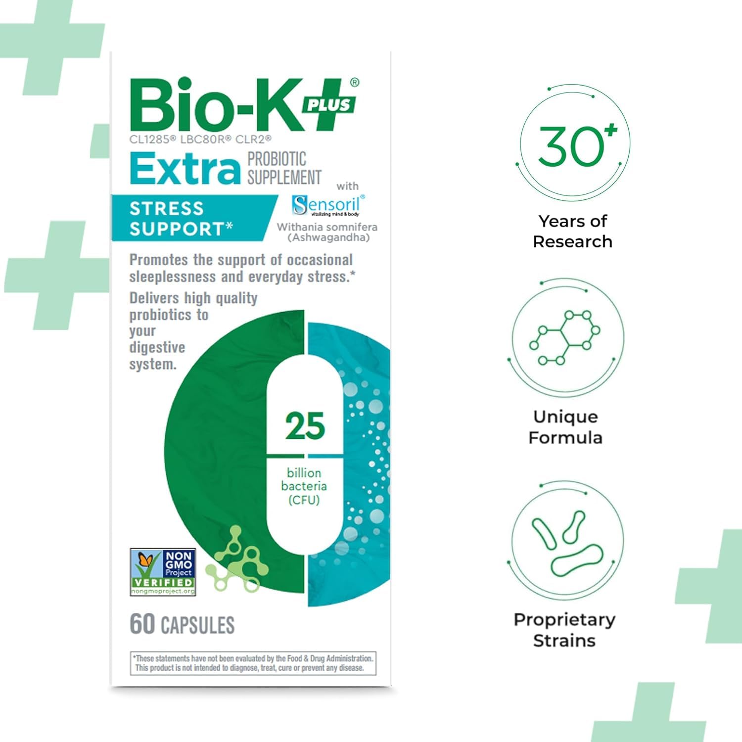 Bio-K+ probiótico para sueño ocasional, cápsulas nocturnas