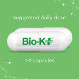 Bio-K Plus Probiótico Diario 50 mil millones: etiqueta clara para uso diario.