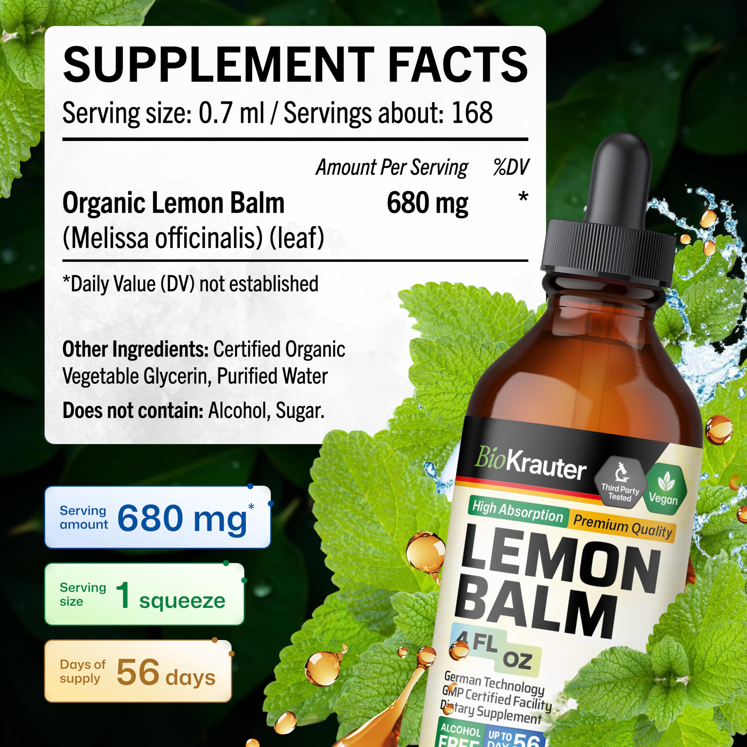 BIO KRAUTER etiqueta: ingredientes simples y enfoque vegano