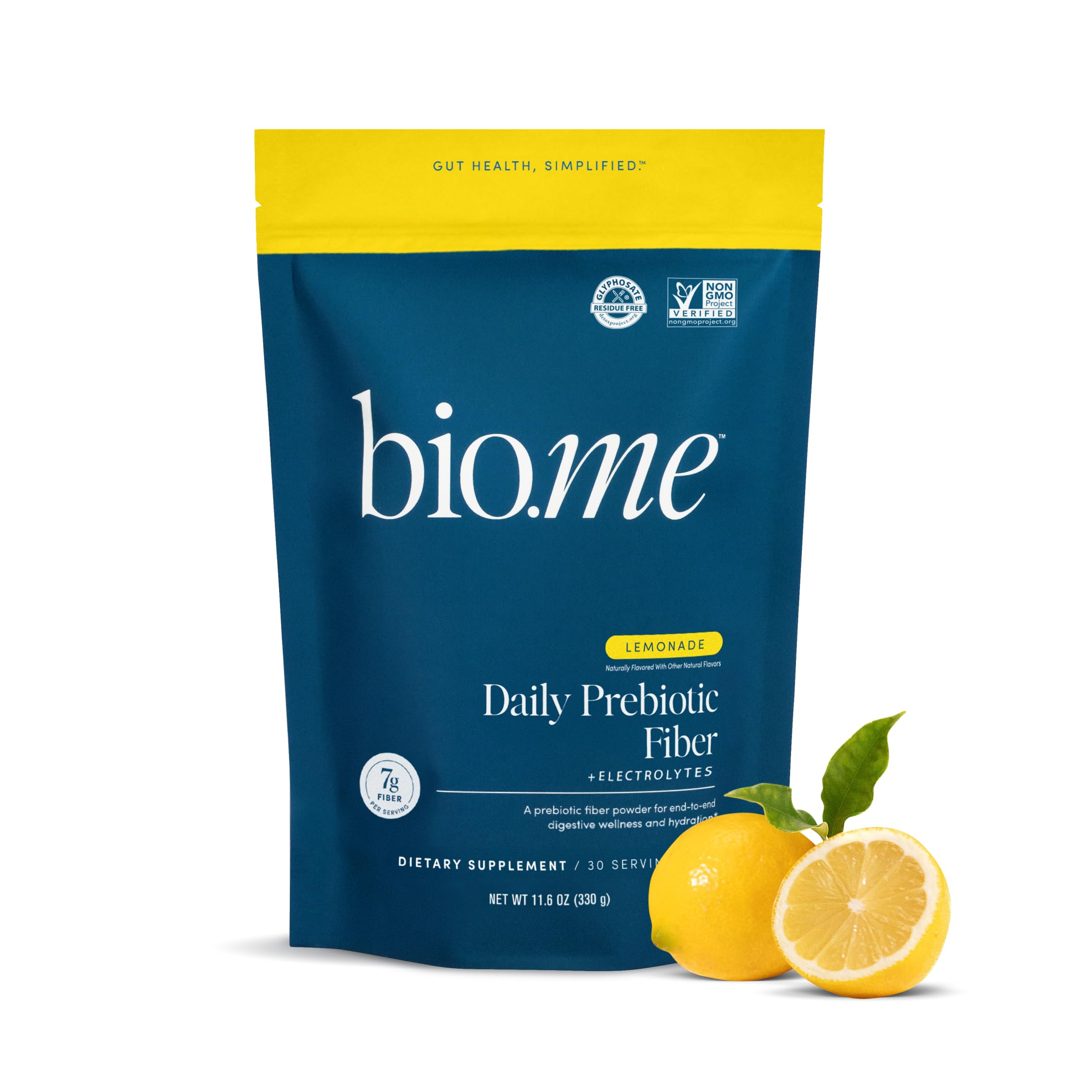 Bio.me fibra prebiótica diaria en envase, ideal para iniciar la rutina digestiva.