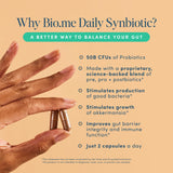 Bio.me Synbiotic 3-en-1 Cápsulas: promueven diversidad intestinal y mejor digestión.