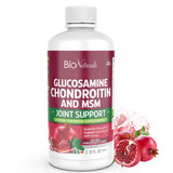Bio Naturals botella líquida de glucosamina, condroitina y MSM para soporte articular.