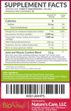 Etiqueta de Bio Naturals mostrando ingredientes clave y usos posibles.