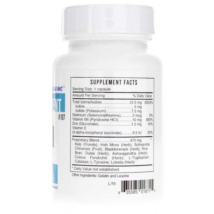 Bio Nutrient TMI botella de cápsulas: dosis diaria conveniente para uso continuo.