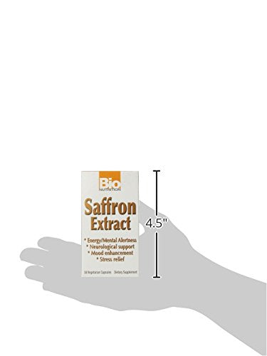 Bio Nutrition Azafrán Vegi-Caps cápsulas: fuente vegetariana sin gluten para la dieta.