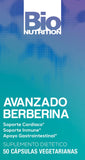 Bio Nutrition berberina 50 cápsulas: primer plano de cápsula vegetariana.