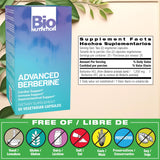 Bio Nutrition berberina 50 cápsulas: etiqueta frontal clara para identificar la dosis.