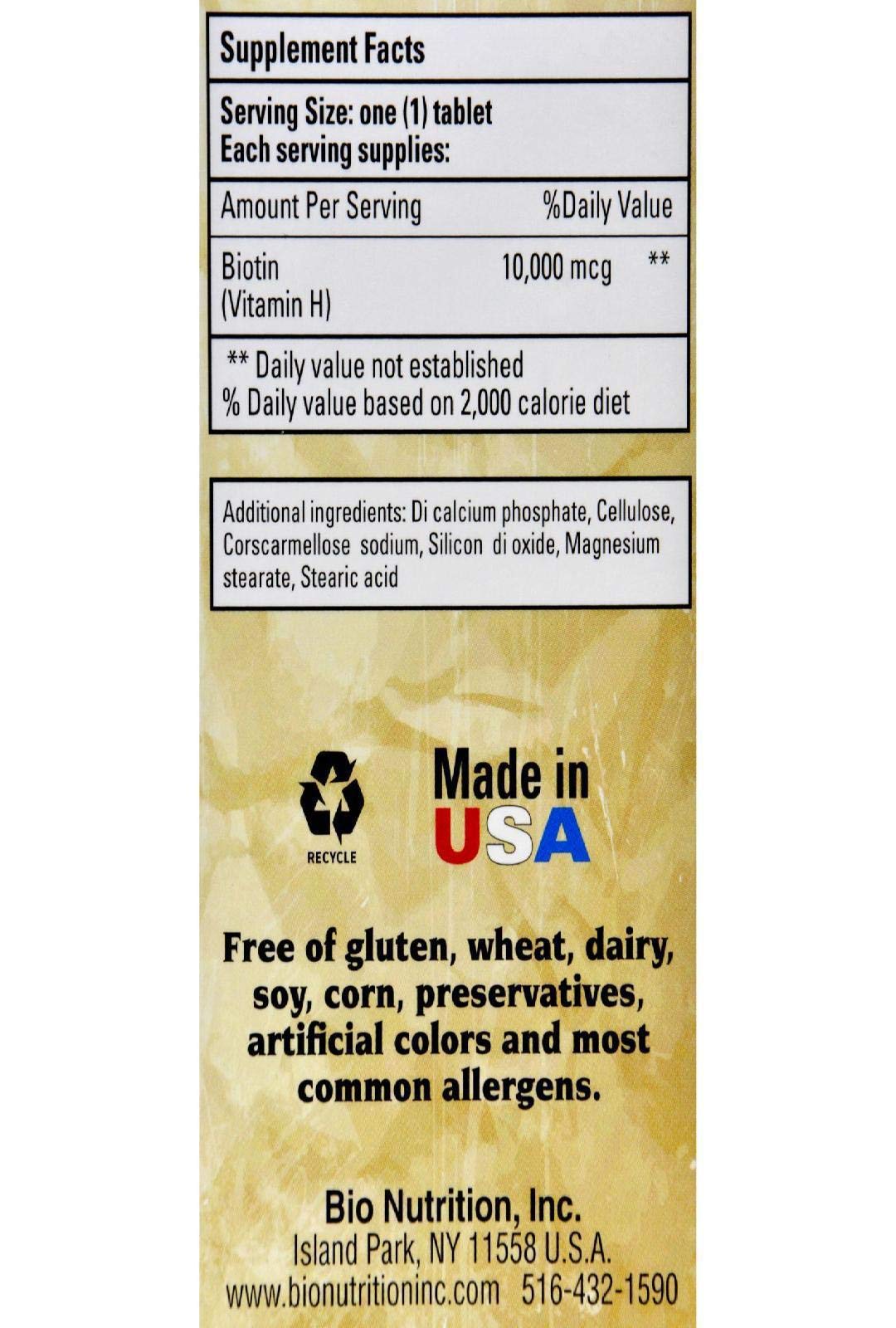 Bio Nutrition Biotina 10000 mcg, gotas sabor melón, uso cómodo diario.