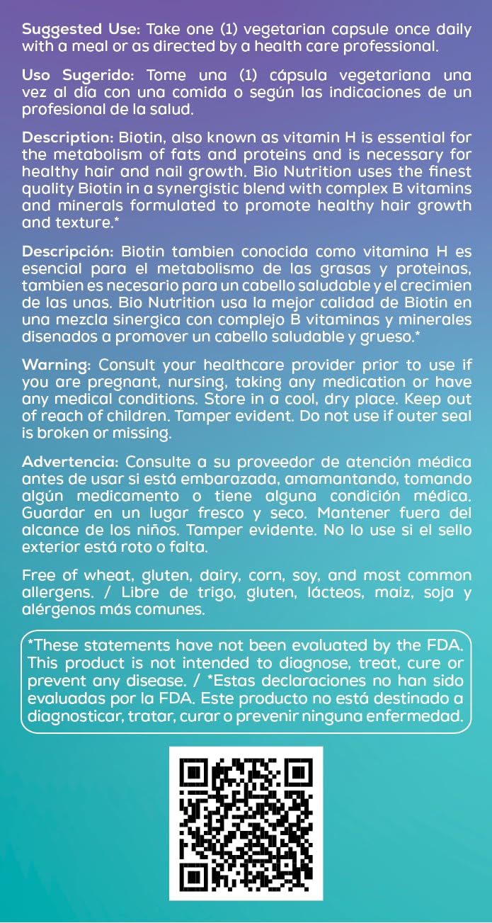Cápsulas Bio Nutrition Vegi-Caps, textura suave para tragar cómodamente