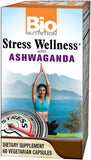 Bio Nutrition Ashwagandha, botella para relajación diaria.