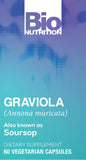 Bio Nutrition Graviola, cápsulas en primer plano muestran textura suave