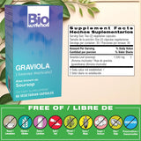 Bio Nutrition Graviola, cápsulas vegetarianas listas para tomar en cualquier momento