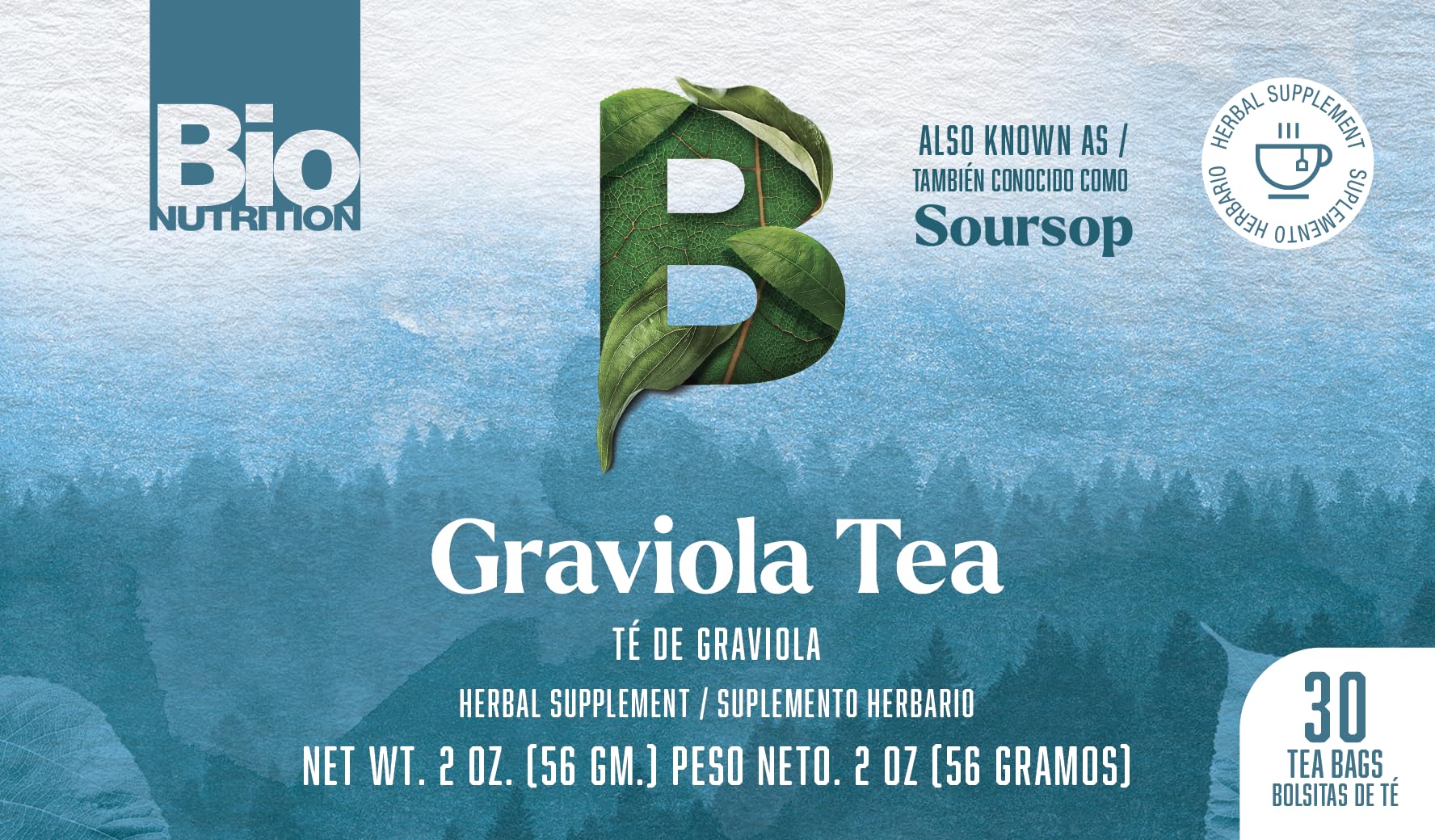 Bio Nutrition Graviola Tea: aroma frutal que invita a relajarse.
