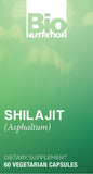 Bio Nutrition Shilajit bote cápsulas, opción vegetariana para hábitos saludables.