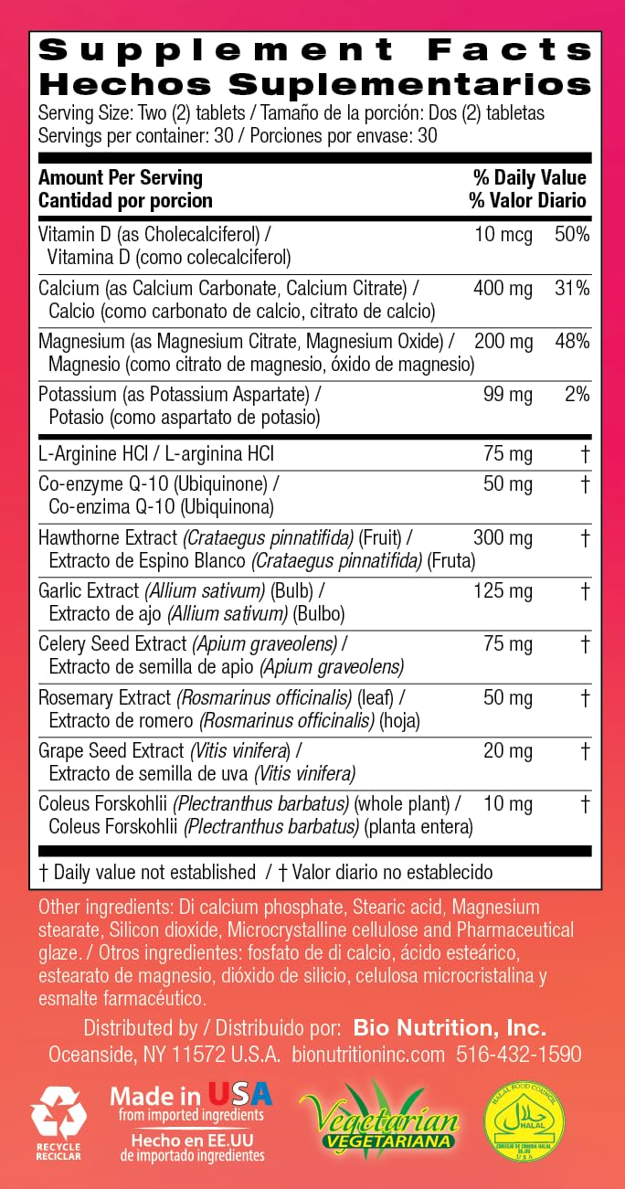 Bio Nutrition fórmula multinutriente en tabletas para apoyo nutricional cotidiano