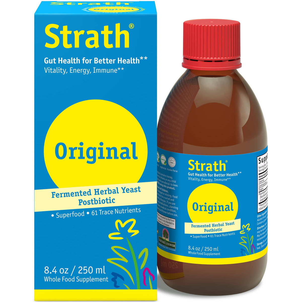 Bio-Strath botella verter: impulso suave para energía diaria