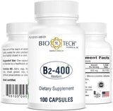 Bio-Tech Pharmacal B2-400: cápsulas para apoyar concentración y energía