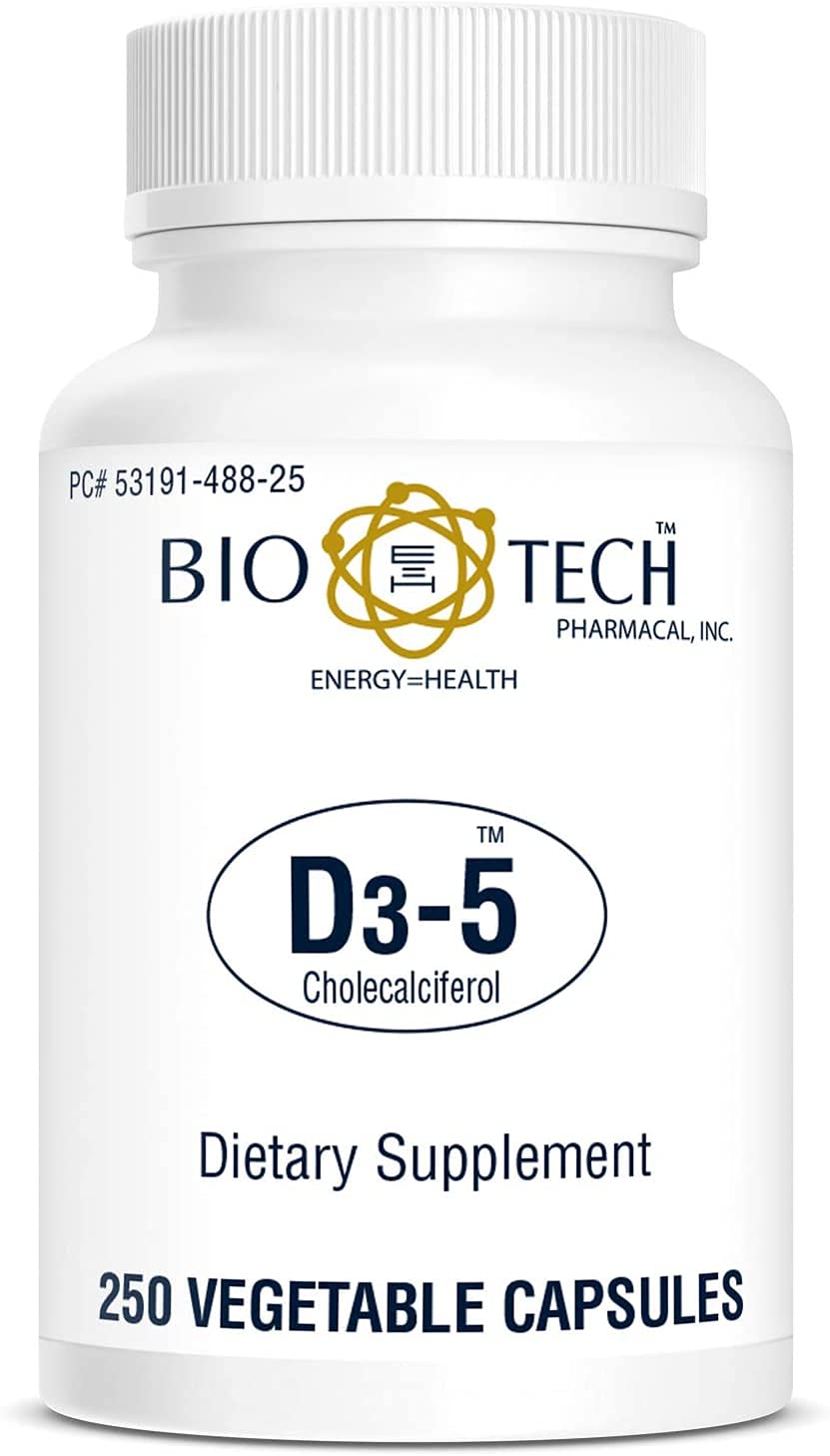 Bio-Tech Pharmacal D3-5: cápsulas vegetales listas para uso diario
