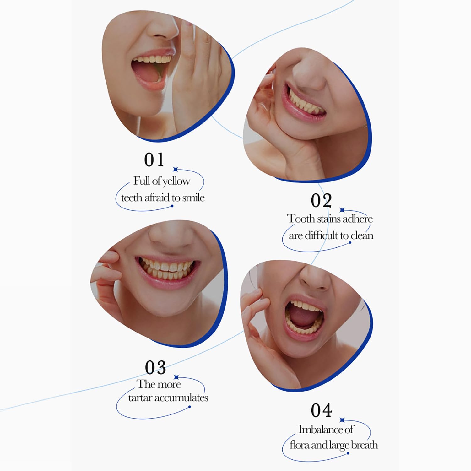 BIOAQUA pasta dental ácido hialurónico para cuidado suave.