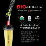 BioAthletic Probiótico-Electrolito caja de diez tiras monodosis para viaje o entrenamiento