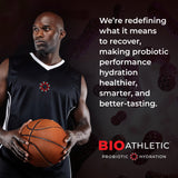 BioAthletic Probiótico-Electrolito hidratación para recuperación después del ejercicio