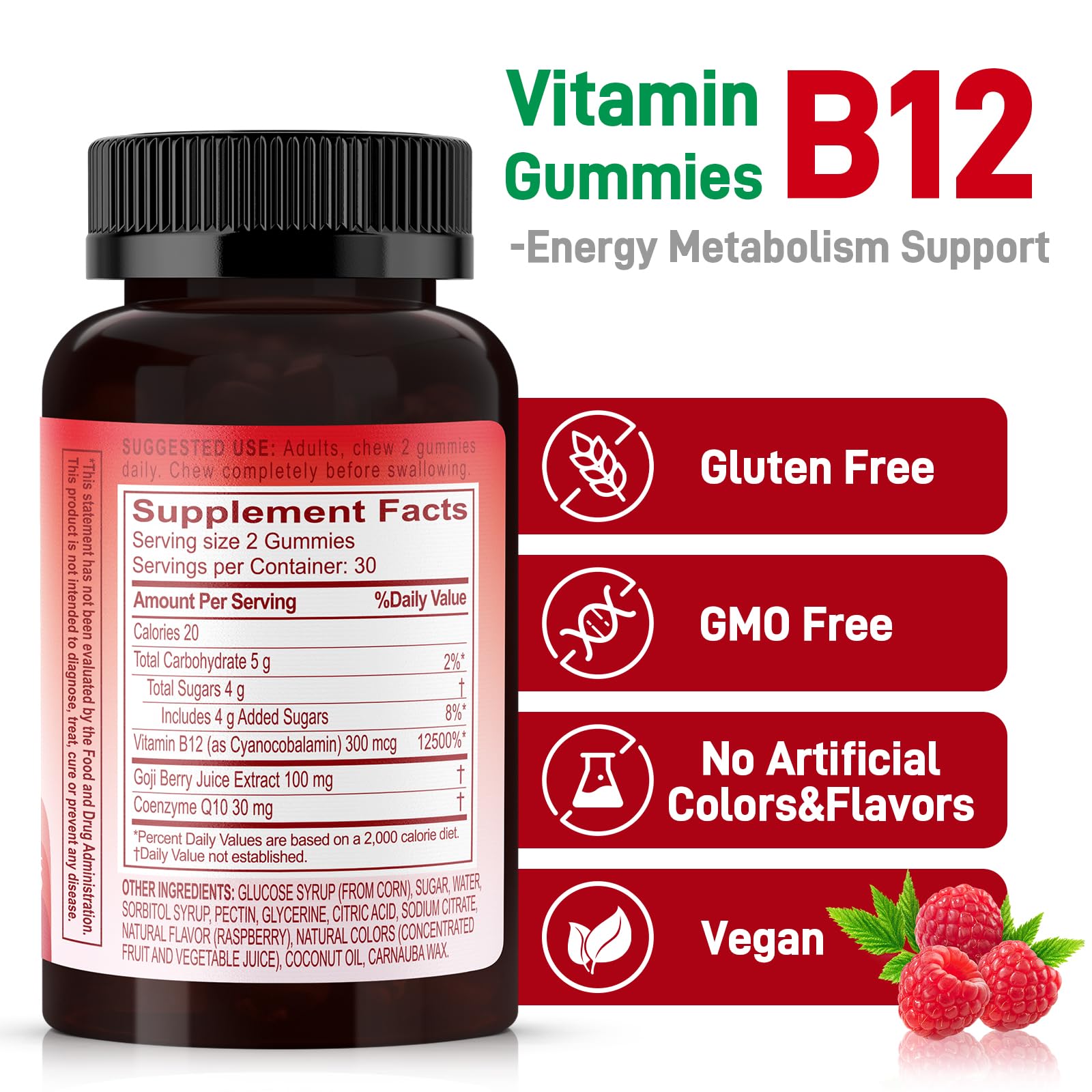Biobor etiqueta frambuesa: gominolas atractivas para tu rutina de energía.