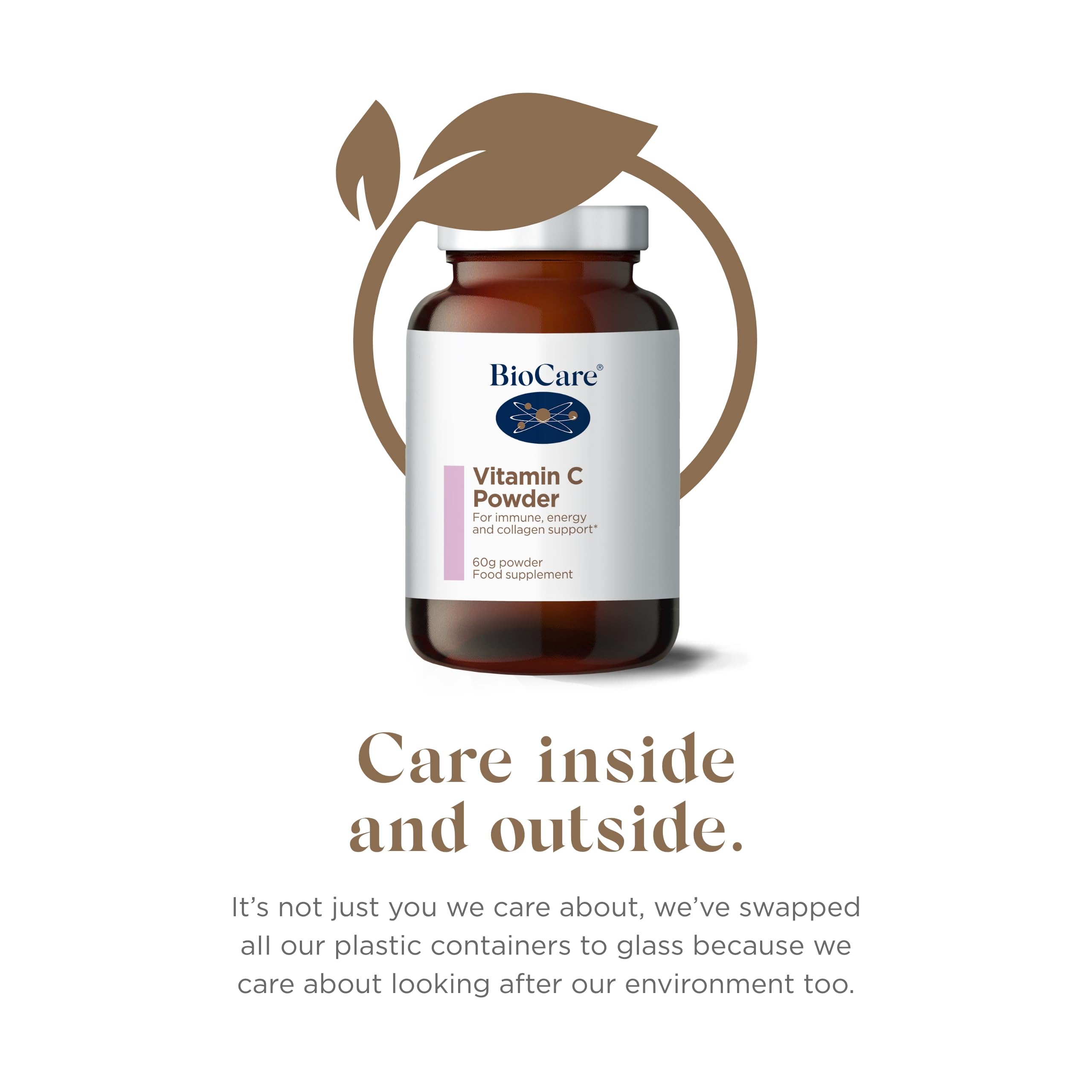 BIOCARE Vitamina-C dosificador de polvo, control de porciones