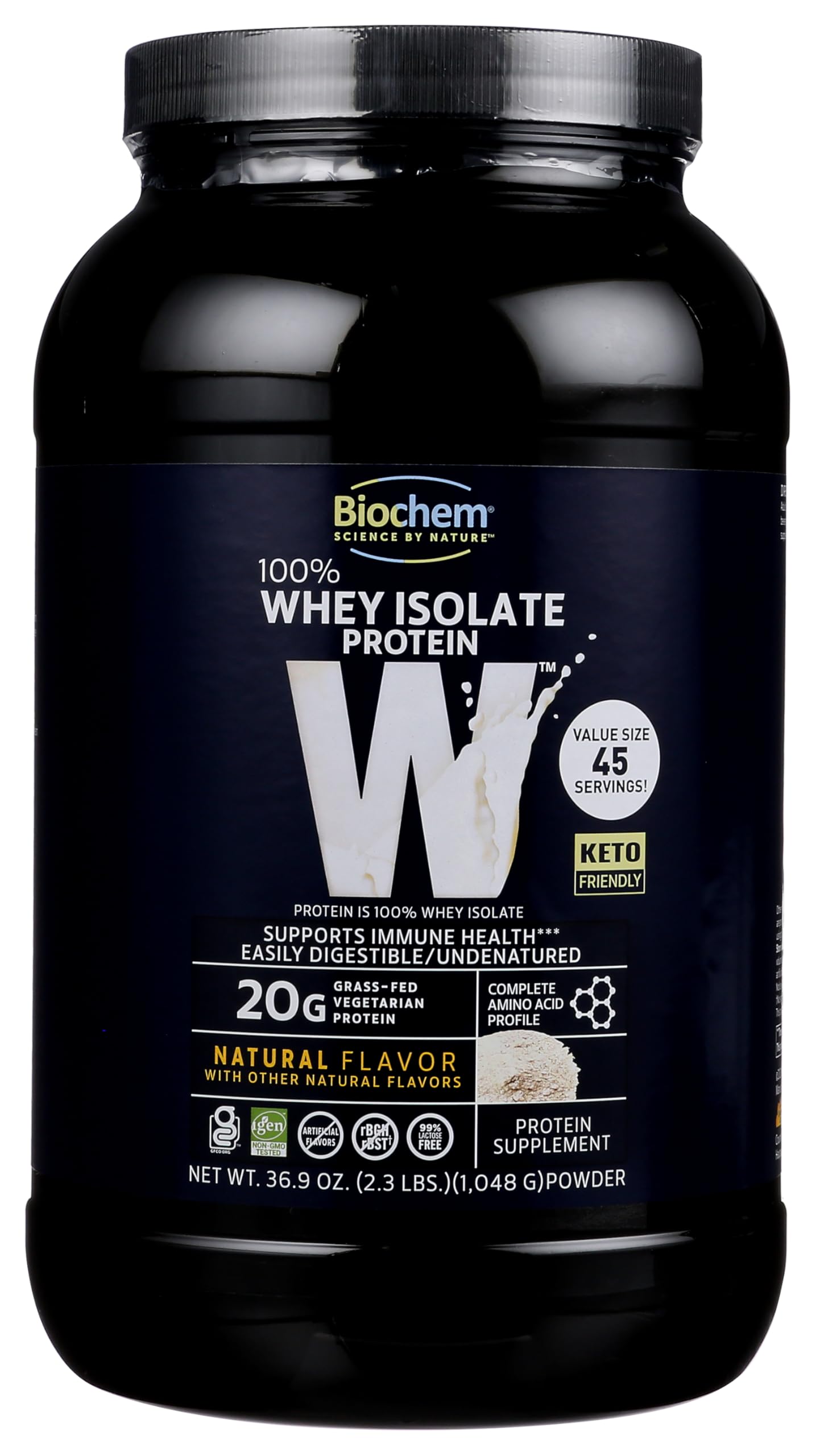 Biochem aislado de suero natural pote: proteína de alta pureza para entrenamientos diarios.
