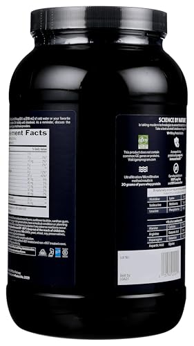 Biochem Whey Isolate vainilla; mezcla suave para batidos rápidos y sin grumos.