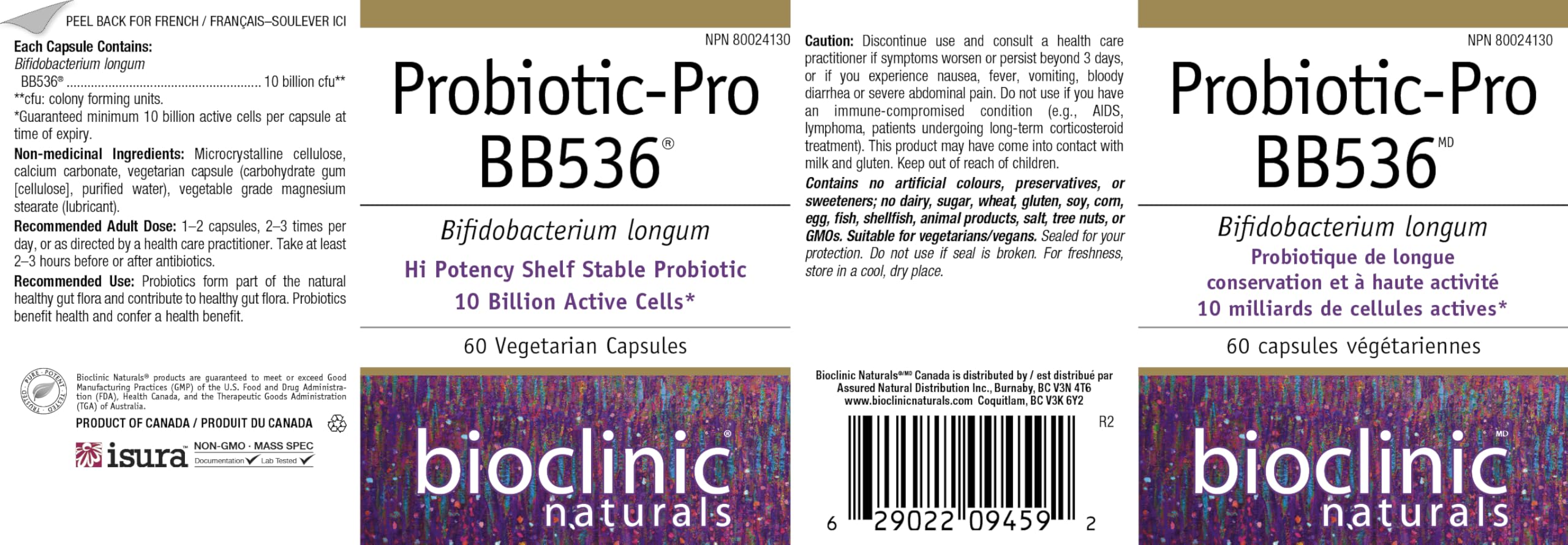 Caja exterior Bioclinic Naturals Pro Bb536 en estante de tienda.