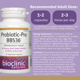 Etiqueta de Pro Bb536 con información de potencia y beneficios potenciales.