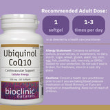 Bioclinic Naturals Ubiquinol: cápsulas blandas en primer plano para fácil consumo