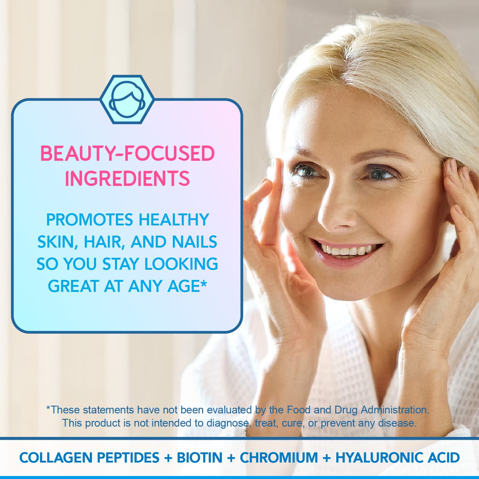 BioEmblem Beauty Probiotics mezcla para equilibrio intestinal y salud urinaria