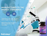 BioEmblem presentación en botella lista para la rutina nocturna.