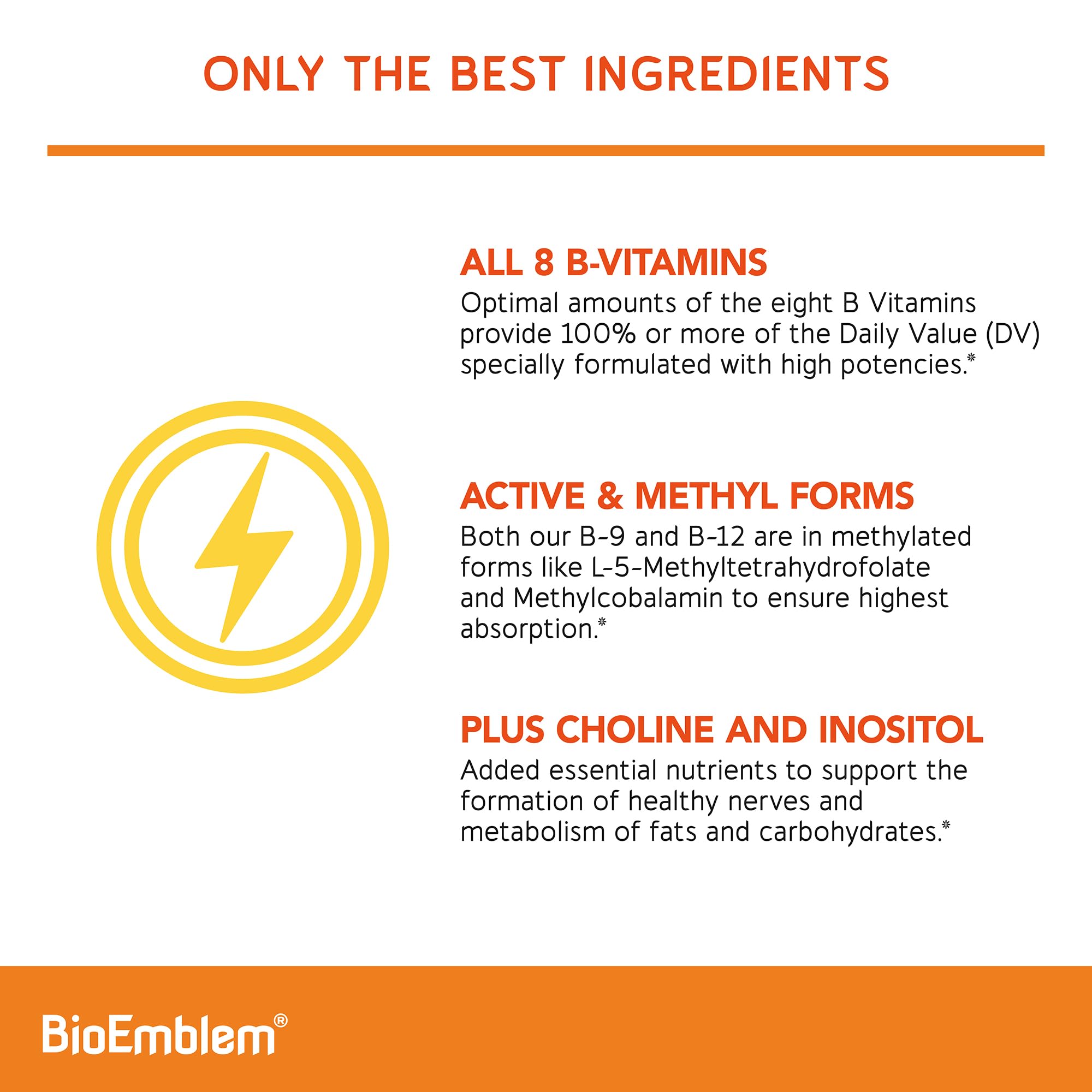 BioEmblem Complejo B ingredientes veganos compatibles con dietas
