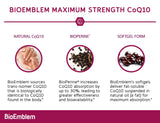 BioEmblem CoQ10 elaborado en EE.UU. y probado