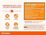 BioEmblem polvo de curcuma organico para uso culinario y suplementos