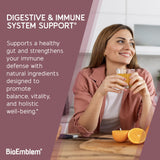 BioEmblem Probióticos: prebióticos alcachofa Jerusalén para apoyar la microbiota intestinal