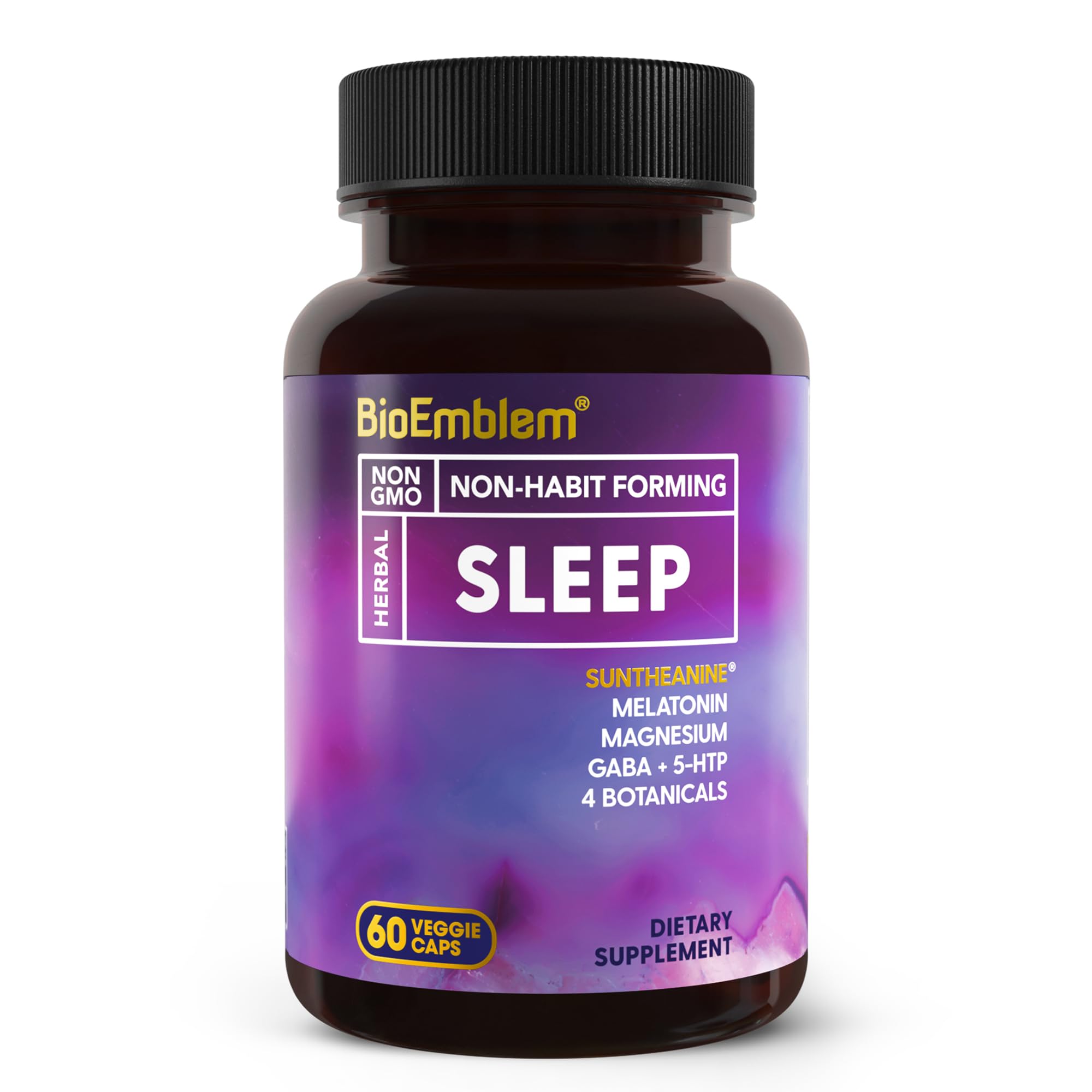 BioEmblem con melatonina para iniciar el sueño naturalmente.