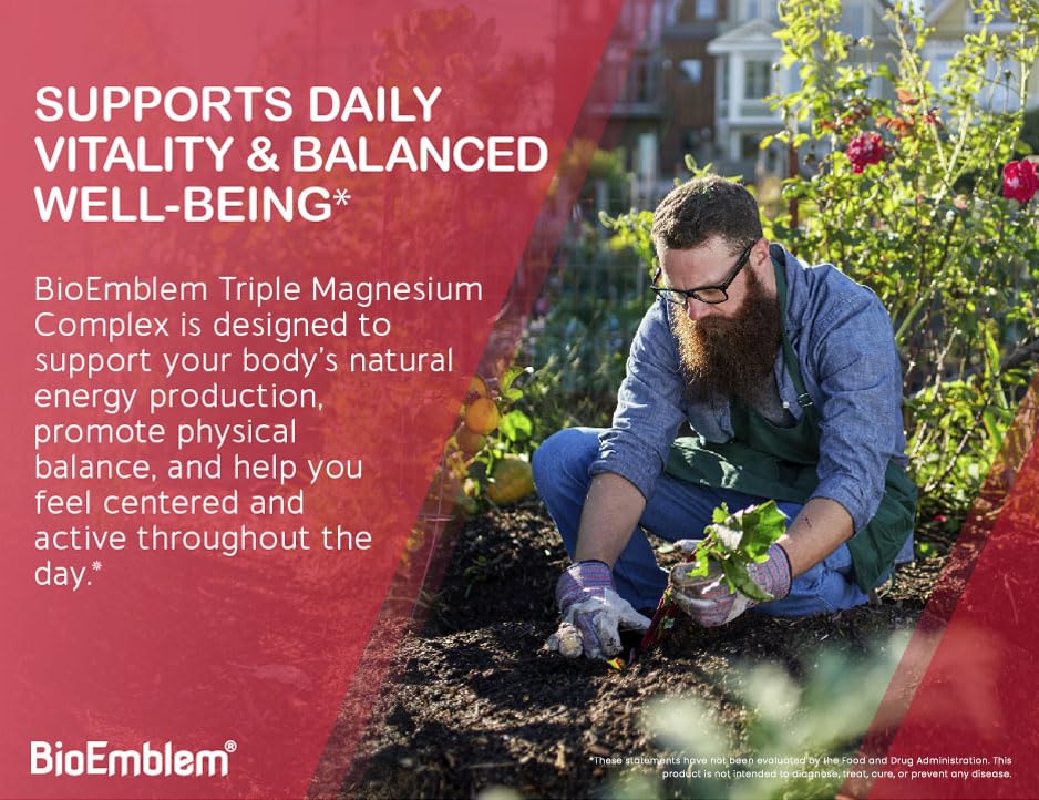  BioEmblem Triple Magnesium Complex uso diario y apoyo enzimático