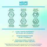 BioEmblem D3 K2 cápsulas en empaque compacto para viajar.