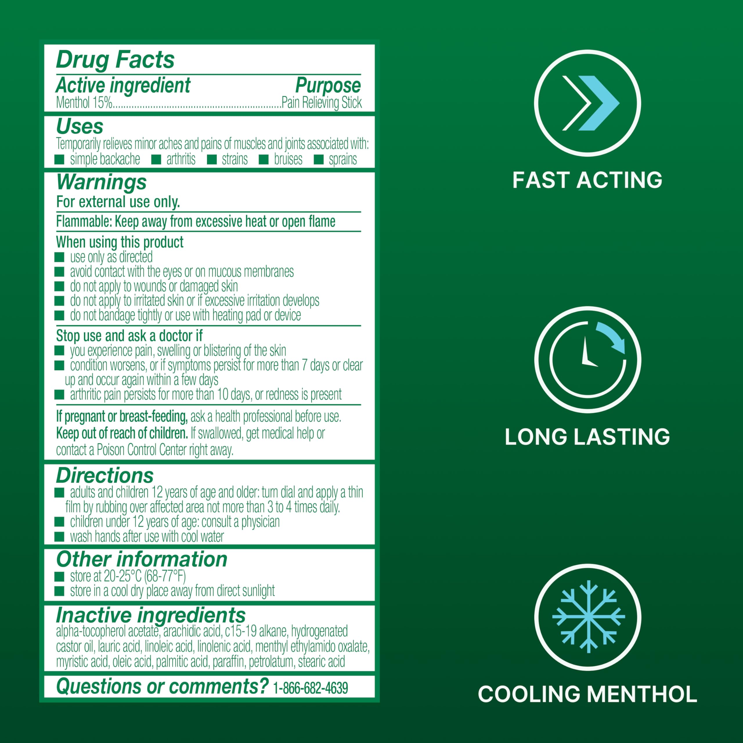 Biofreeze Dry Stick aplicación-rodilla alivio puntual para rodilla.