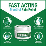 Biofreeze mentol refrescante para alivio inmediato