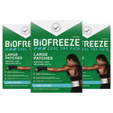 Biofreeze Parches Mentol: aplicación fácil para alivio localizado en músculos tensos.