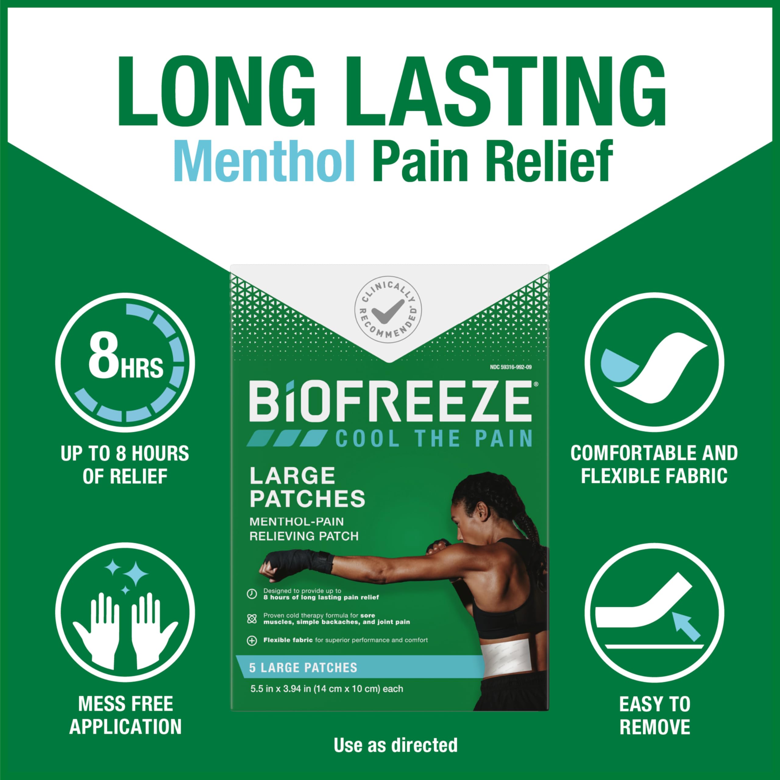 Reconocimiento de profesionales de la salud para Biofreeze refuerza confianza.