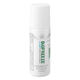 Biofreeze aplica en el cuello; alivio localizado para tensiones en la zona.